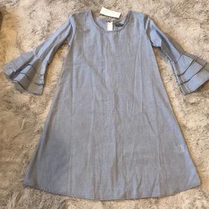 Chambray A-line Dress